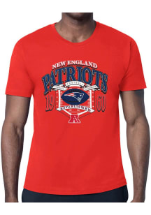 Starter New England Patriots Red 80s Logo Short Sleeve T Shirt