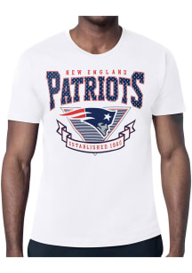 Starter New England Patriots White Mesh 80s Logo Short Sleeve T Shirt