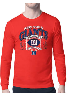Starter New York Giants Red 80s Logo Long Sleeve T Shirt