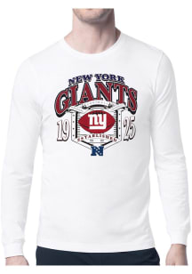 Starter New York Giants White 80s Logo Long Sleeve T Shirt