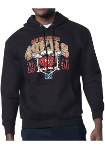 Starter San Francisco 49ers Mens Black 80s Logo Long Sleeve Hoodie