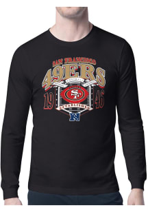 Starter San Francisco 49ers Black 80s Logo Long Sleeve T Shirt