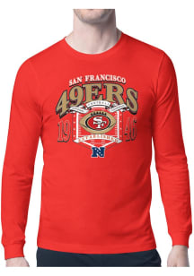 Starter San Francisco 49ers Red 80s Logo Long Sleeve T Shirt