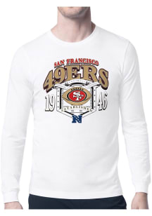 Starter San Francisco 49ers White 80s Logo Long Sleeve T Shirt