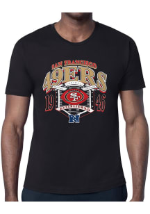 Starter San Francisco 49ers Black 80s Logo Short Sleeve T Shirt