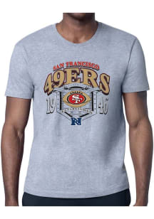 Starter San Francisco 49ers Grey 80s Logo Short Sleeve T Shirt