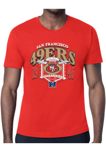 Starter San Francisco 49ers Red 80s Logo Short Sleeve T Shirt