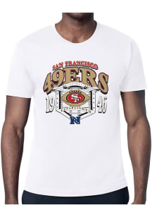 Starter San Francisco 49ers White 80s Logo Short Sleeve T Shirt