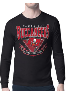 Starter Tampa Bay Buccaneers Black Mesh 80s Logo Long Sleeve T Shirt