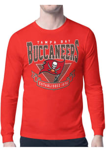 Starter Tampa Bay Buccaneers Red Mesh 80s Logo Long Sleeve T Shirt