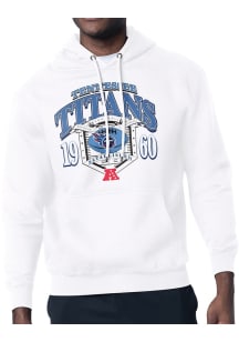 Starter Tennessee Titans Mens White 80s Logo Long Sleeve Hoodie