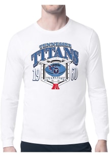 Starter Tennessee Titans White 80s Logo Long Sleeve T Shirt