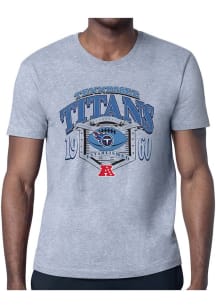 Starter Tennessee Titans Grey 80s Logo Short Sleeve T Shirt