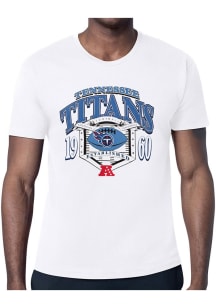 Starter Tennessee Titans White 80s Logo Short Sleeve T Shirt