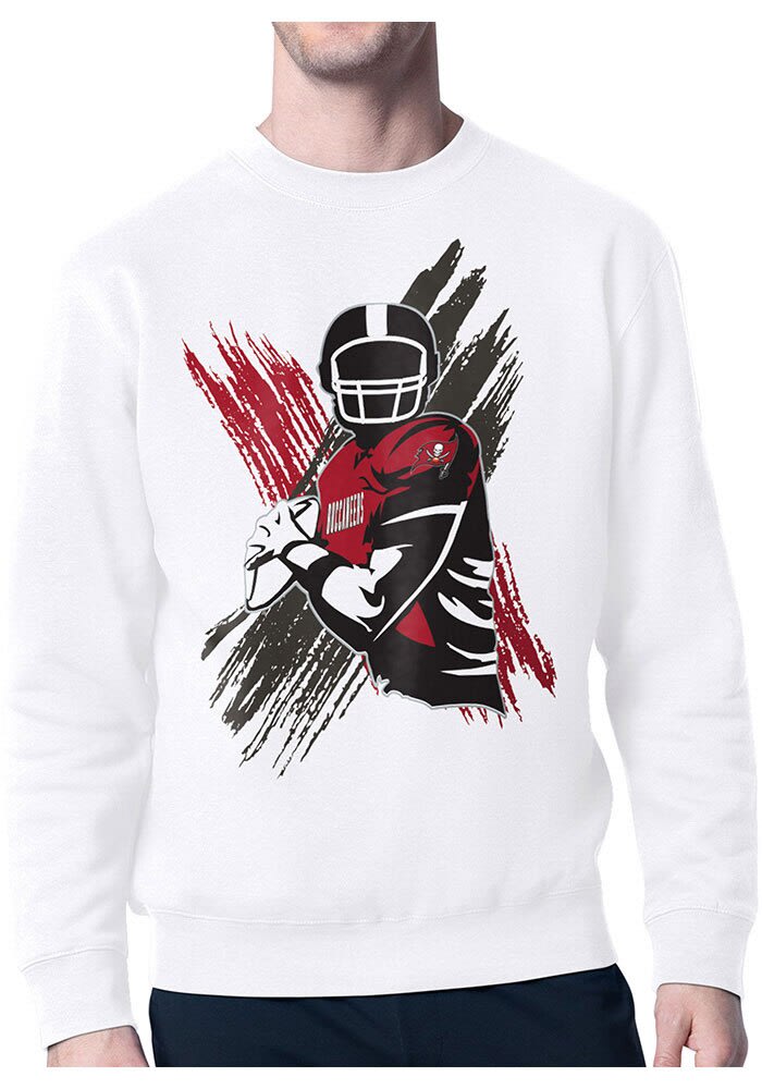 Starter Tampa Bay Buccaneers Mens Player Crew Sweatshirt White
