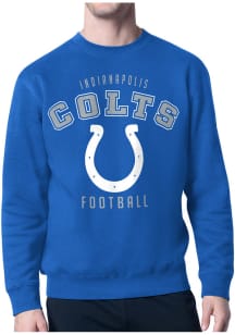 Starter Indianapolis Colts Mens Blue Logo Long Sleeve Crew Sweatshirt