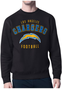 Starter Los Angeles Chargers Mens Black Logo Long Sleeve Crew Sweatshirt