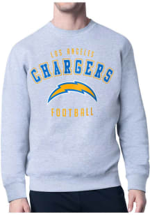 Starter Los Angeles Chargers Mens Grey Logo Long Sleeve Crew Sweatshirt