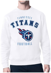 Starter Tennessee Titans Mens White Logo Long Sleeve Crew Sweatshirt