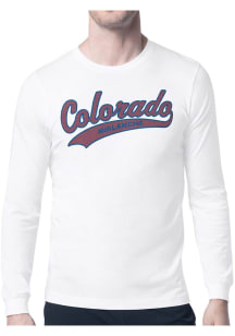 Starter Colorado Avalanche White Tailsweep Long Sleeve T Shirt