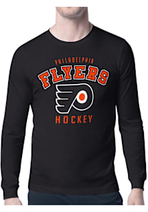 Starter Philadelphia Flyers Black Logo Long Sleeve T Shirt