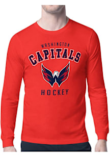 Starter Washington Capitals Red Logo Long Sleeve T Shirt