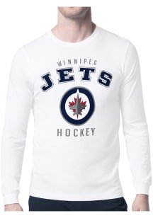 Starter Winnipeg Jets White Logo Long Sleeve T Shirt
