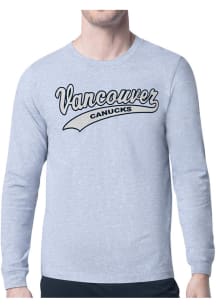 Starter Vancouver Canucks Grey Tailsweep Long Sleeve T Shirt