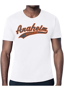 Starter Anaheim Ducks White Tailsweep Short Sleeve T Shirt
