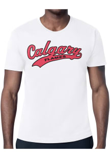 Starter Calgary Flames White Tailsweep Short Sleeve T Shirt