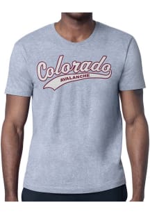 Starter Colorado Avalanche Grey Tailsweep Short Sleeve T Shirt