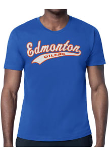 Starter Edmonton Oilers Blue Tailsweep Short Sleeve T Shirt