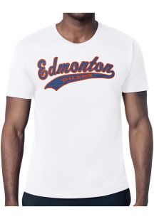 Starter Edmonton Oilers White Tailsweep Short Sleeve T Shirt