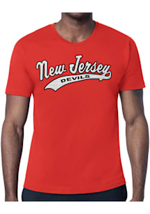 Starter New Jersey Devils Red Tailsweep Short Sleeve T Shirt