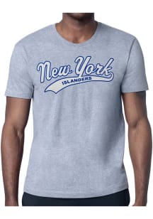 Starter New York Islanders Grey Tailsweep Short Sleeve T Shirt