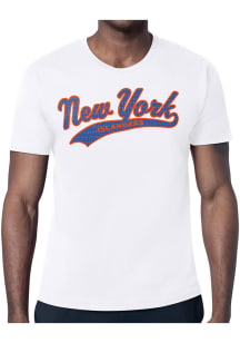 Starter New York Islanders White Tailsweep Short Sleeve T Shirt