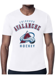 Starter Colorado Avalanche White Logo Short Sleeve T Shirt
