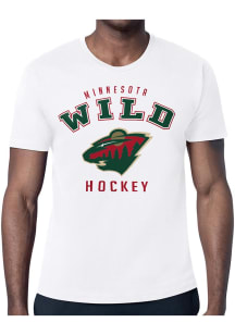 Starter Minnesota Wild White Logo Short Sleeve T Shirt