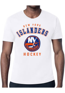 Starter New York Islanders White Logo Short Sleeve T Shirt