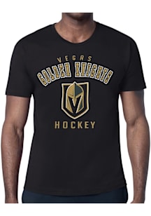 Starter Vegas Golden Knights Black Logo Short Sleeve T Shirt