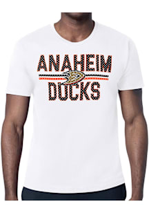 Starter Anaheim Ducks White Mesh Logo Short Sleeve T Shirt