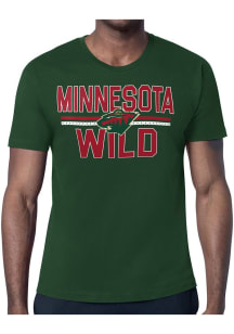 Starter Minnesota Wild Green Mesh Logo Short Sleeve T Shirt