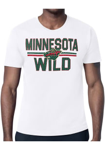 Starter Minnesota Wild White Mesh Logo Short Sleeve T Shirt