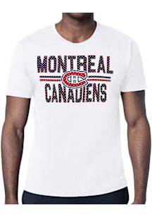 Starter Montreal Canadiens White Mesh Logo Short Sleeve T Shirt