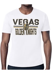 Starter Vegas Golden Knights White Mesh Logo Short Sleeve T Shirt