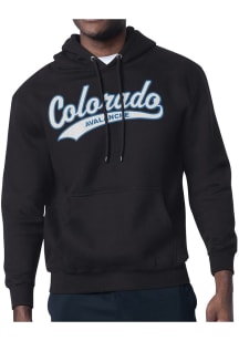 Starter Colorado Avalanche Mens Black Tailsweep Long Sleeve Hoodie