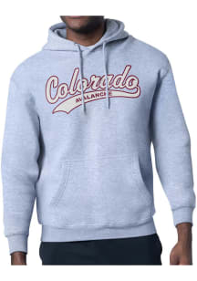 Starter Colorado Avalanche Mens Grey Tailsweep Long Sleeve Hoodie