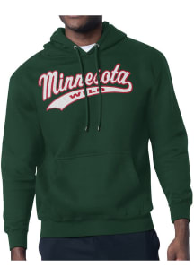 Starter Minnesota Wild Mens Green Tailsweep Long Sleeve Hoodie