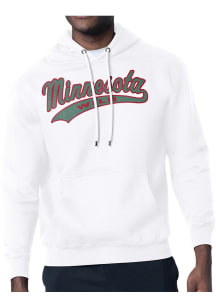 Starter Minnesota Wild Mens White Tailsweep Long Sleeve Hoodie