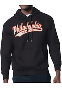 Starter Philadelphia Flyers Mens Black Tailsweep Long Sleeve Hoodie